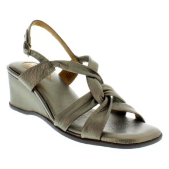 Lambda Sandal by Clarks Pewter metallic- 87188 - Picture 1 of 1